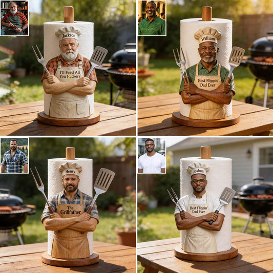 Bester Papa aller Zeiten - Personalisierter Küchenpapierhalter