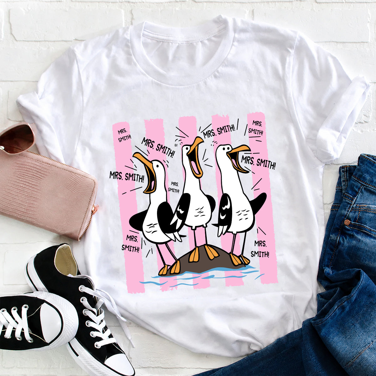 Zurück zur Schule - Personalisierte Lehrer T-Shirt und Hoodie