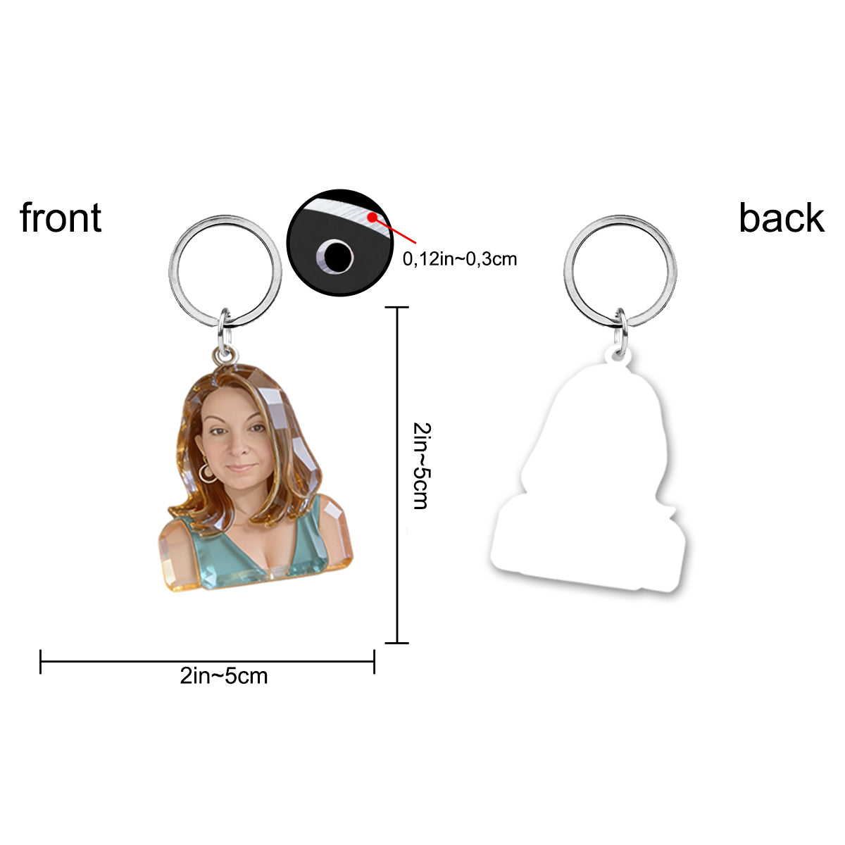 Love Sewing - Personalized Sewing Keychain With Charms