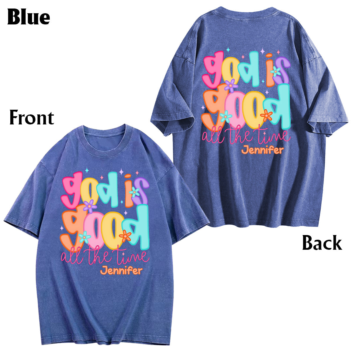 Gott ist gut – Personalisiertes christliches Wasch-T-Shirt