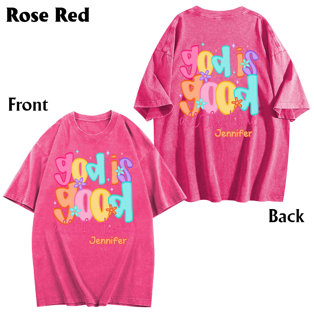 Gott ist gut – Personalisiertes christliches Wasch-T-Shirt