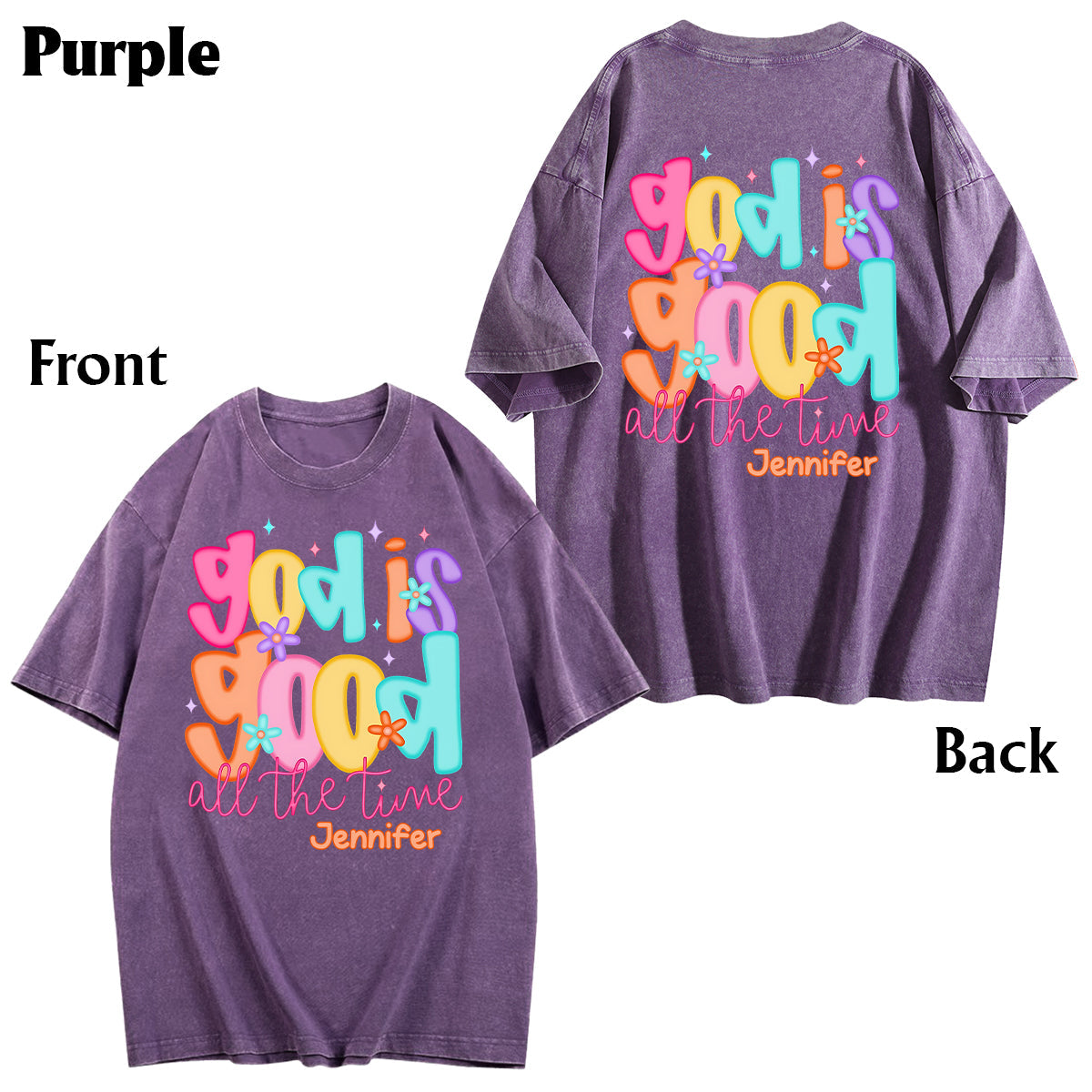 Gott ist gut – Personalisiertes christliches Wasch-T-Shirt