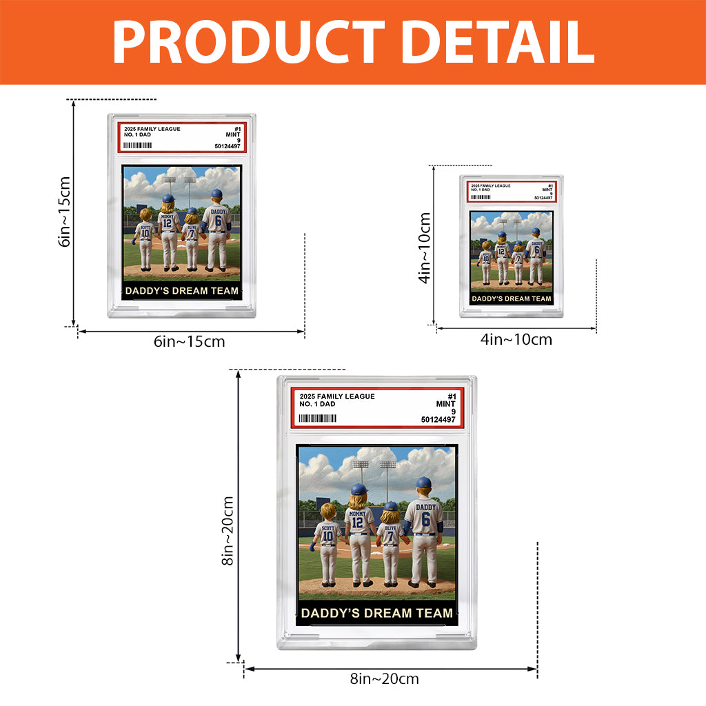 The Family League Card - Personalized Father Custom Shaped Acrylic Plaque