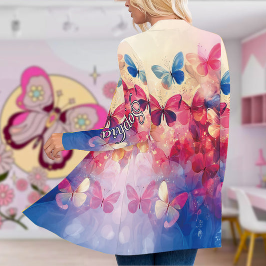 Coloful Butterflies - Personalized Butterfly Cardigan