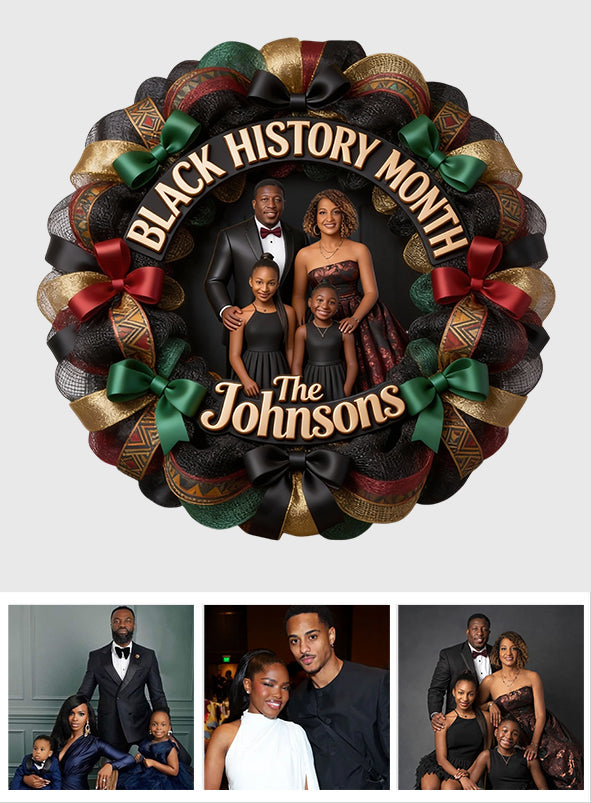Black History Month Celebrate, Custom Door Decor From Any Photo - Personalized African American Custom Shaped Wood Sign