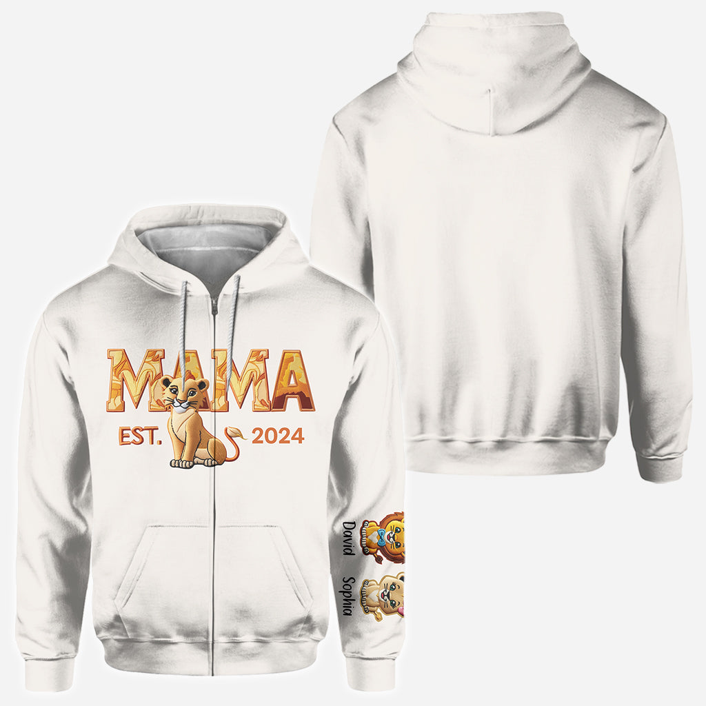 Mama Löwe – Personalisiertes Mutter-Shirt