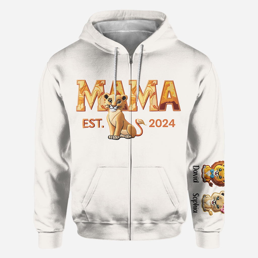 Mama Löwe – Personalisiertes Mutter-Shirt
