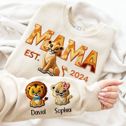 Mama Löwe – Personalisiertes Mutter-Shirt