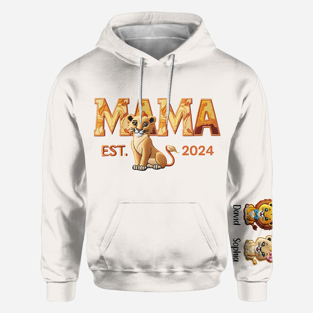 Mama Löwe – Personalisiertes Mutter-Shirt