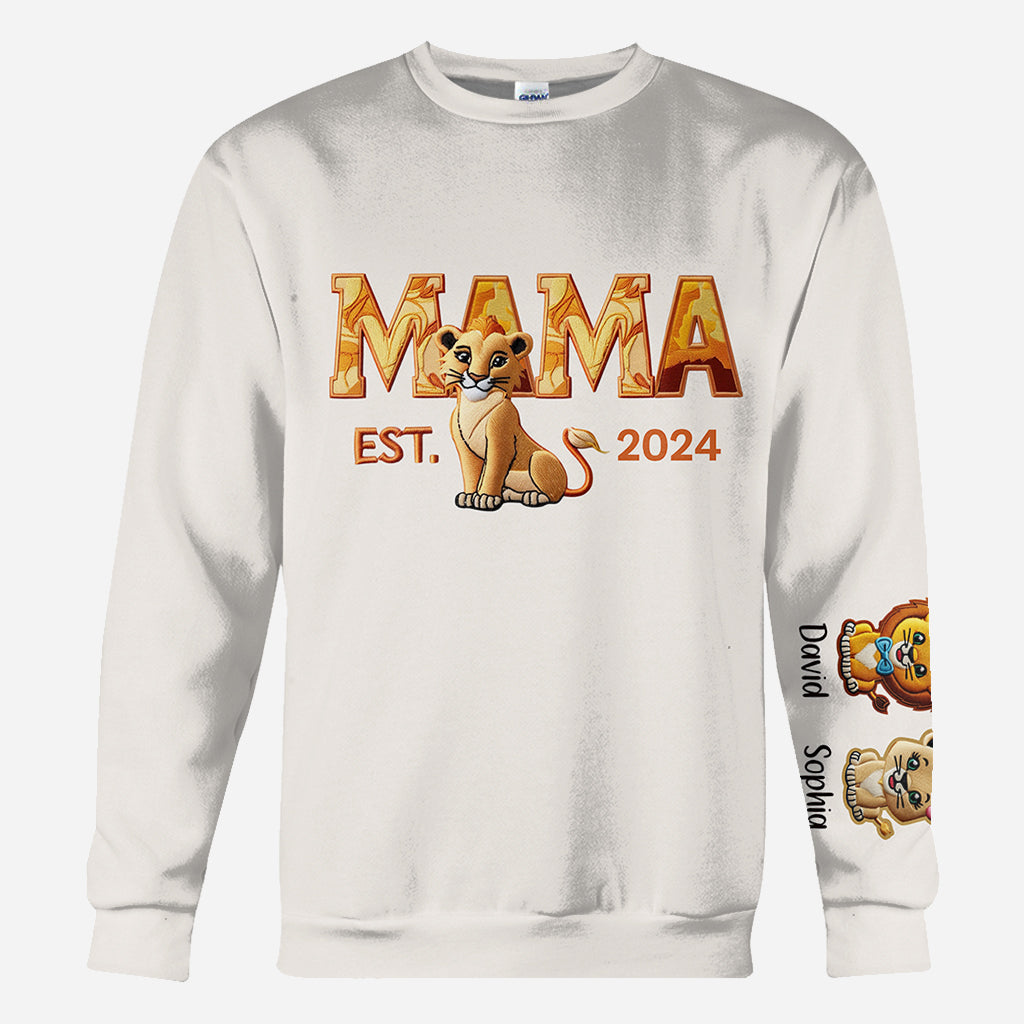 Mama Löwe – Personalisiertes Mutter-Shirt