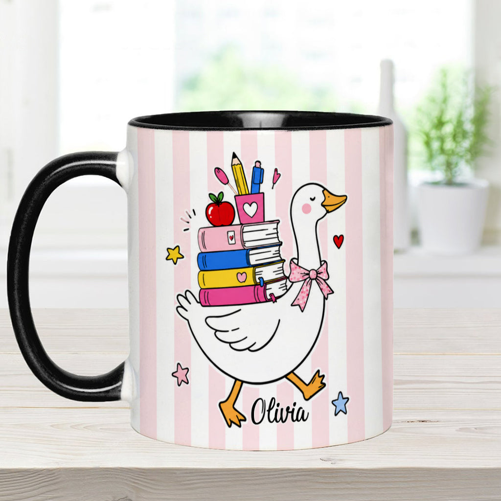 Back To School, Teacher Gift Idea - Personalized Teacher Accent Mug