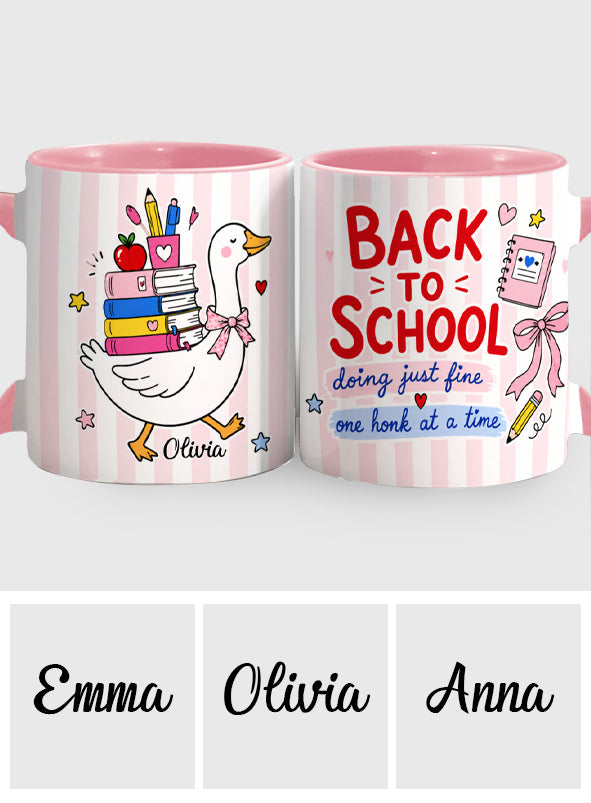 Back To School, Teacher Gift Idea - Personalized Teacher Accent Mug
