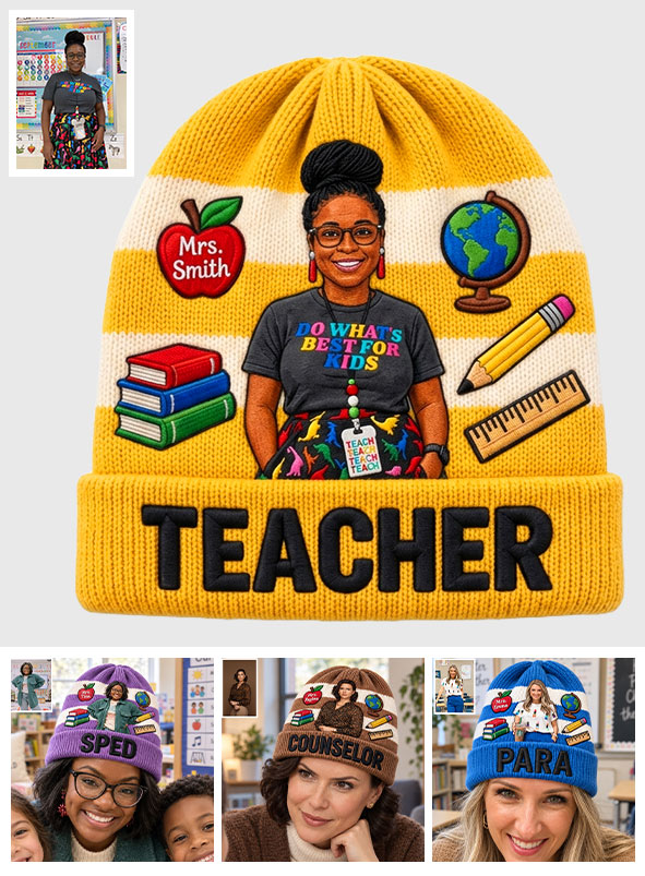 Teacher Life - Personalized Teacher Beanie Hat