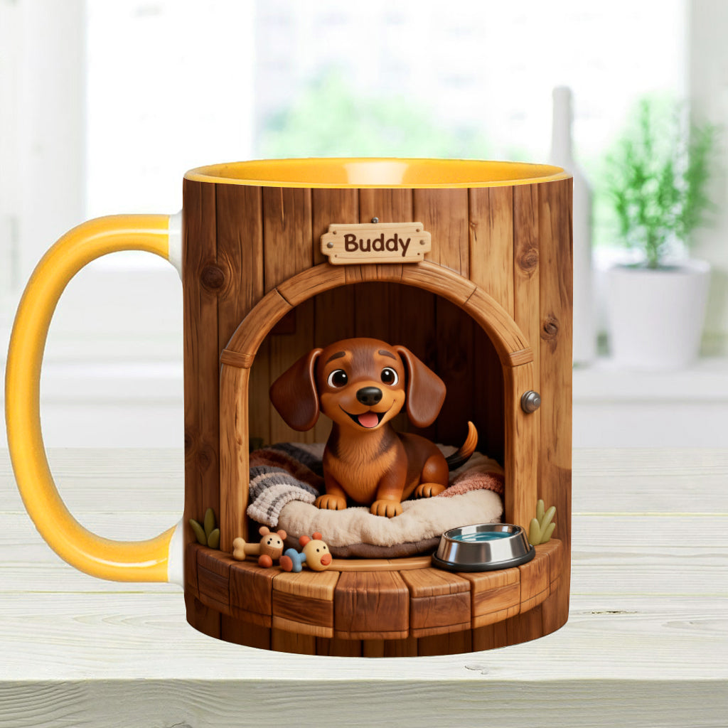 Puppy’s Cozy House Mug - Personalized Dog Accent Mug