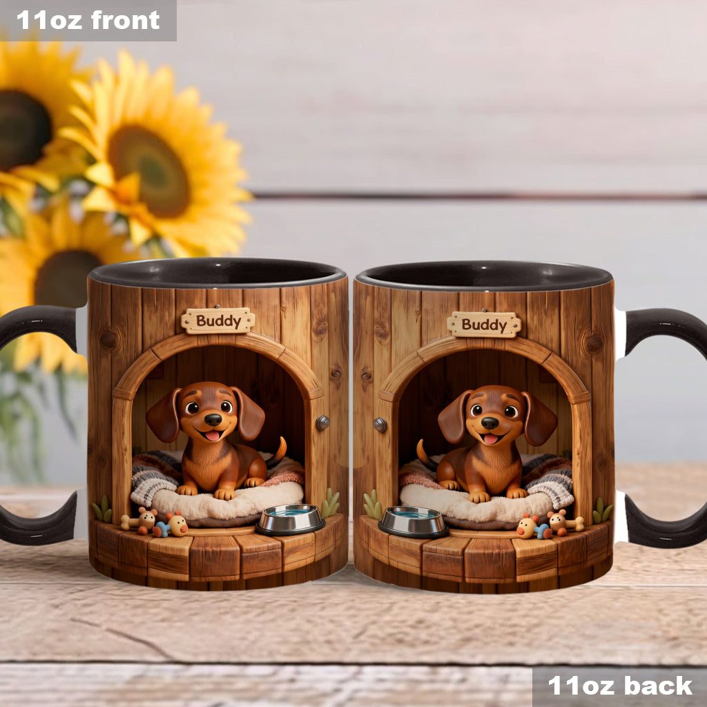 Puppy’s Cozy House Mug - Personalized Dog Accent Mug