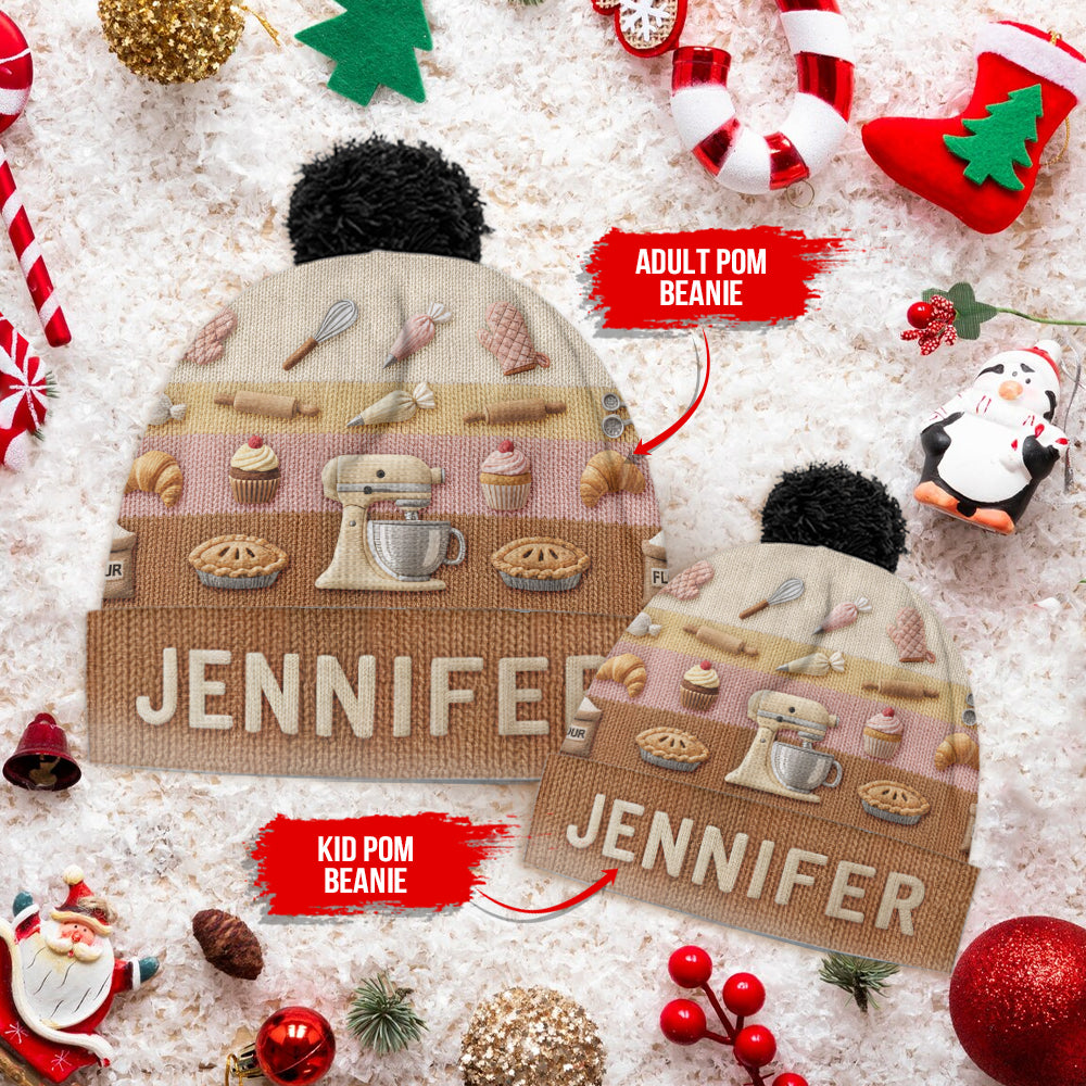 Love Baking - Personalized Baking Beanie Hat