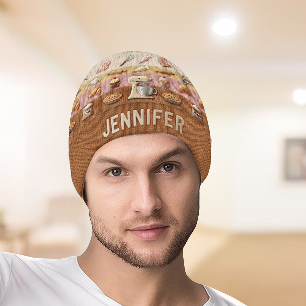 Love Baking - Personalized Baking Beanie Hat