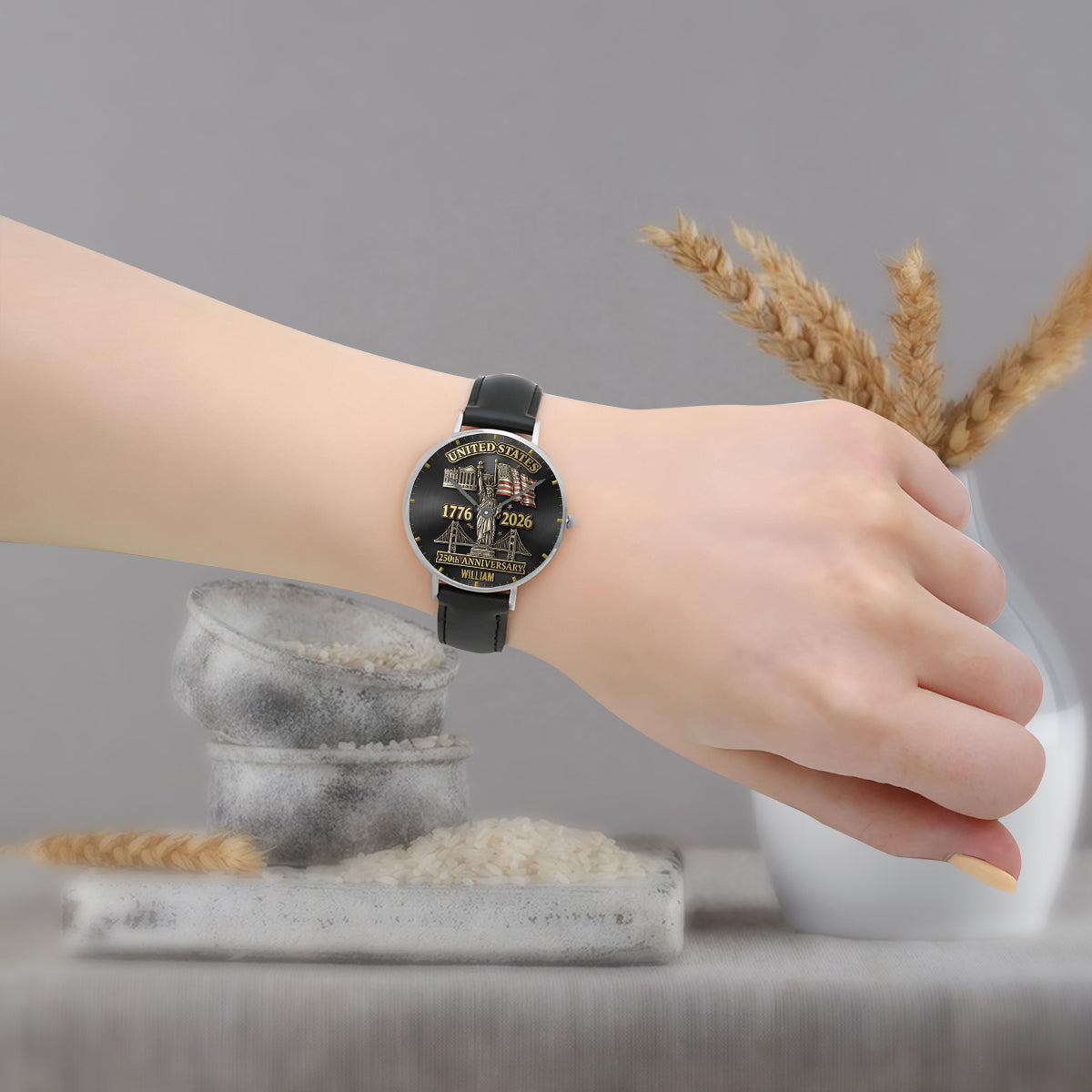 250-jähriges Jubiläum – Personalisierte Patriot-Handuhr