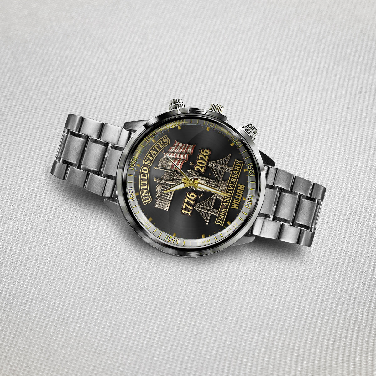 250-jähriges Jubiläum – Personalisierte Patriot-Handuhr