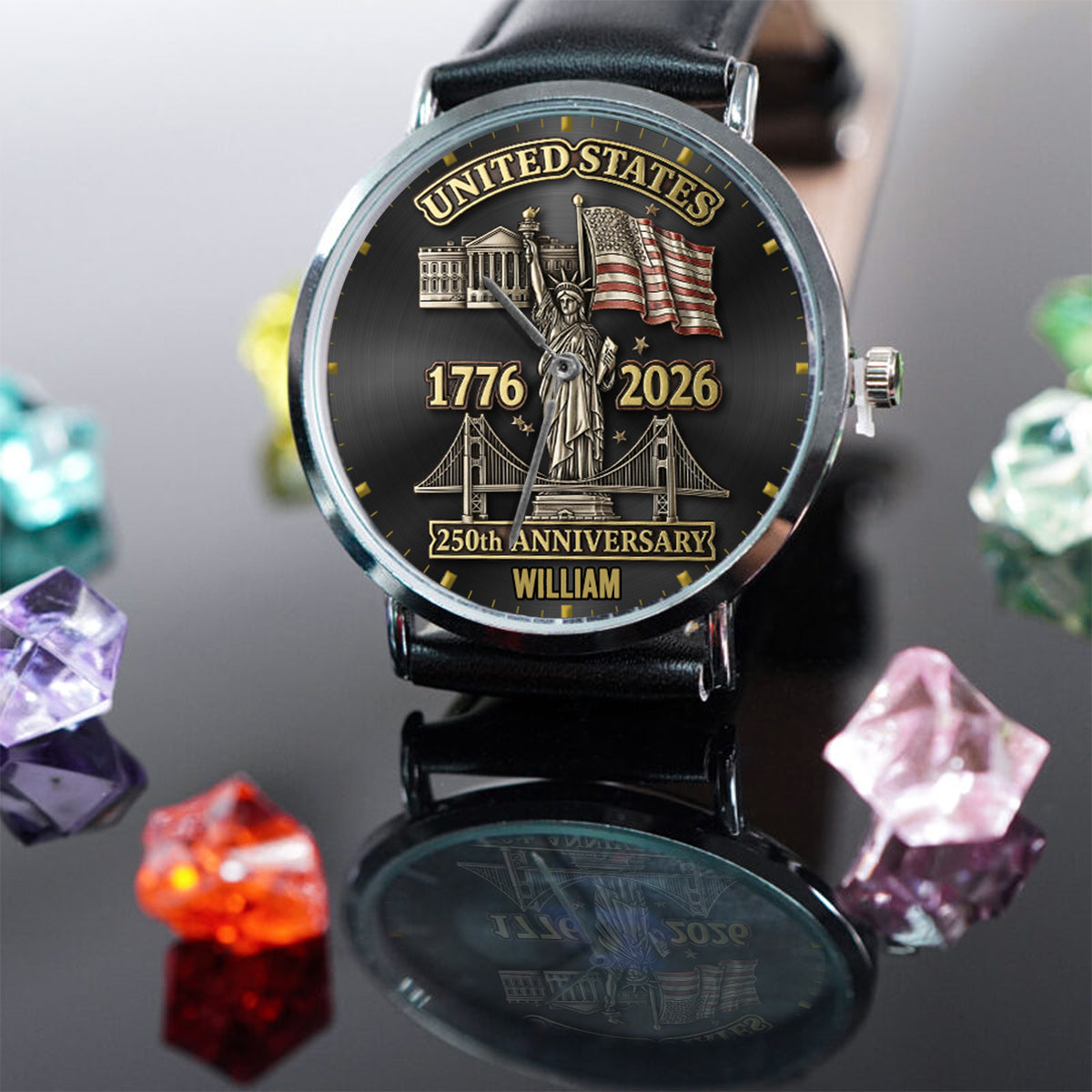 250-jähriges Jubiläum – Personalisierte Patriot-Handuhr