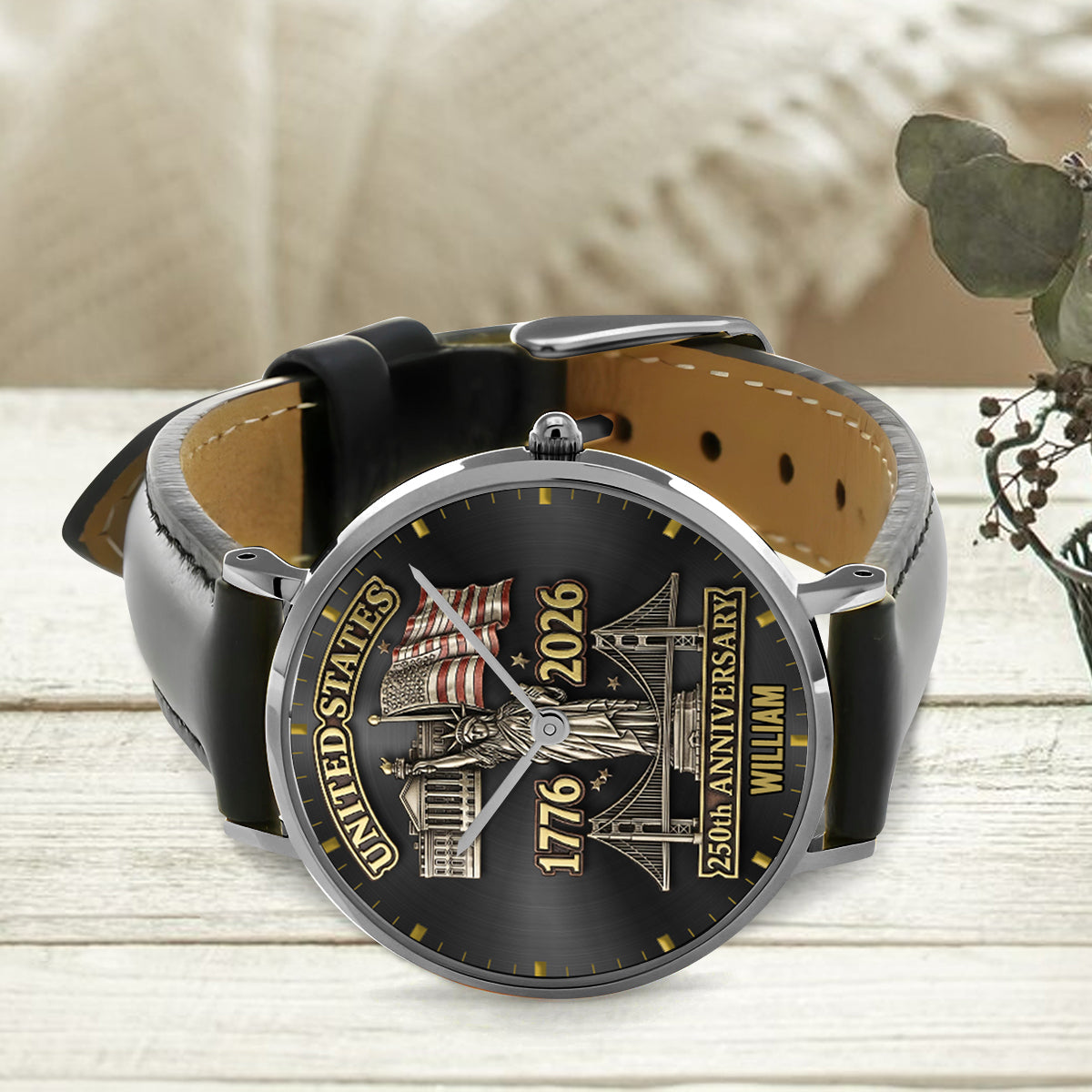 250-jähriges Jubiläum – Personalisierte Patriot-Handuhr