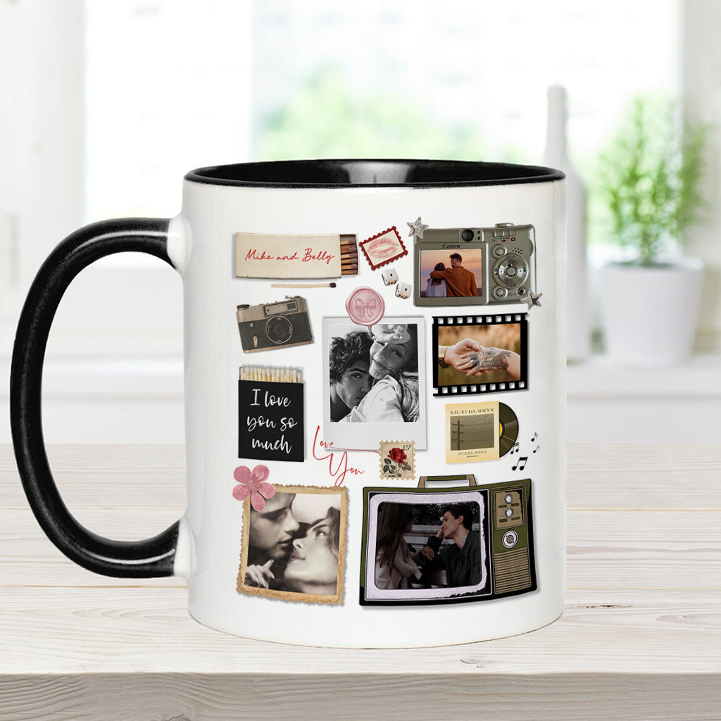 Match Box Style Gift for Couple Bestie - Personalized Couple Accent Mug