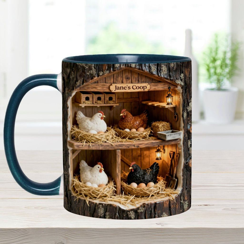 The Little Coop – Personalisierte Tasse mit Hühnermotiv