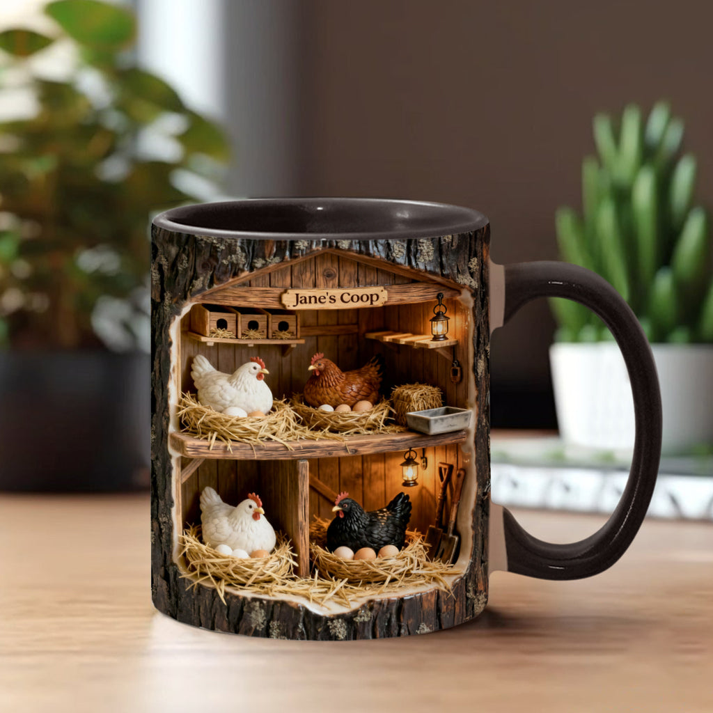 The Little Coop – Personalisierte Tasse mit Hühnermotiv