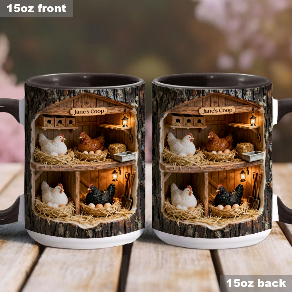 The Little Coop – Personalisierte Tasse mit Hühnermotiv