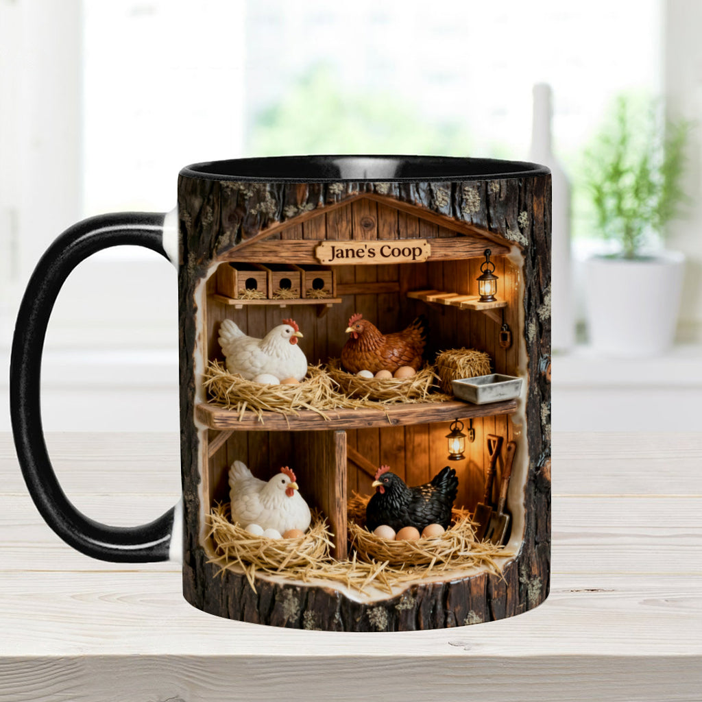 The Little Coop – Personalisierte Tasse mit Hühnermotiv