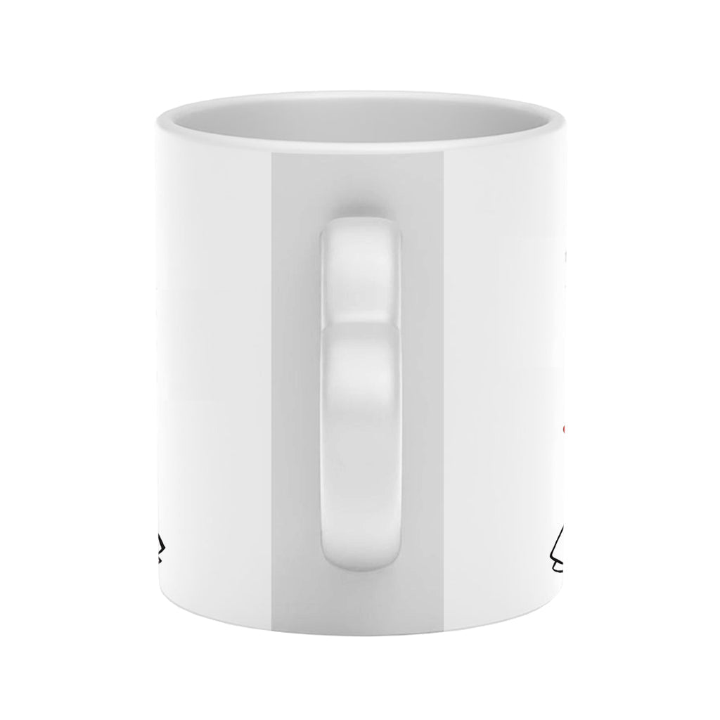 Lustiges Geschenk für Paare – Personalisierte Tasse mit Herzgriff