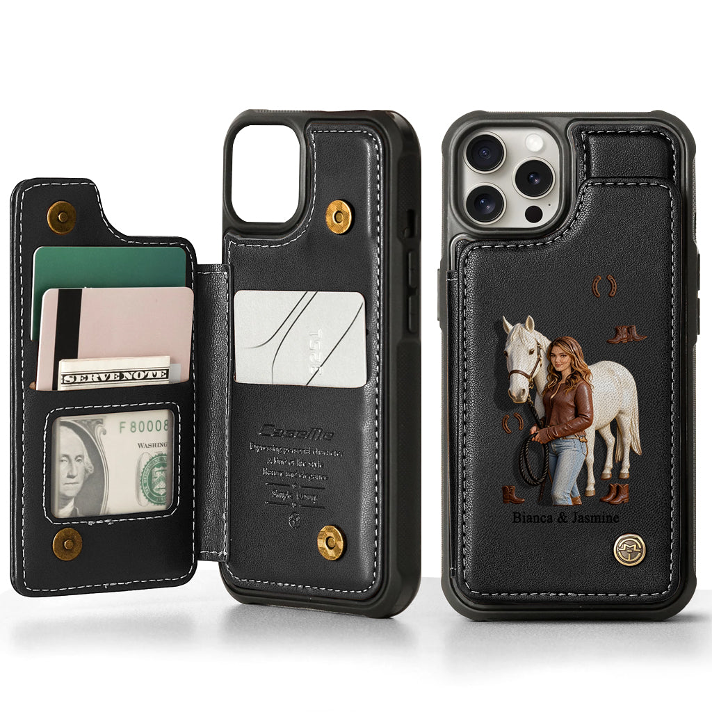 Horse Girl - Personalized Horse Wallet Phone Case