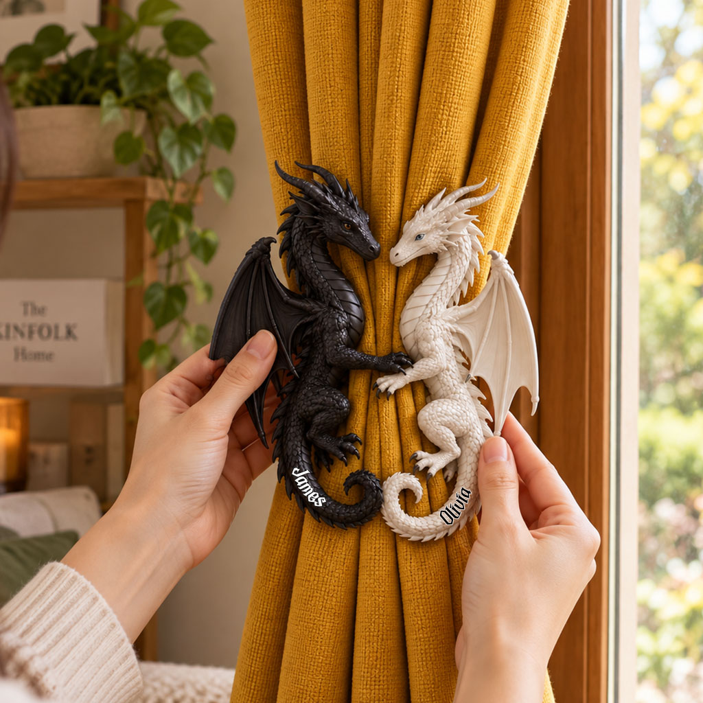 Couple Gift - Personalized Dragon Curtain Tieback