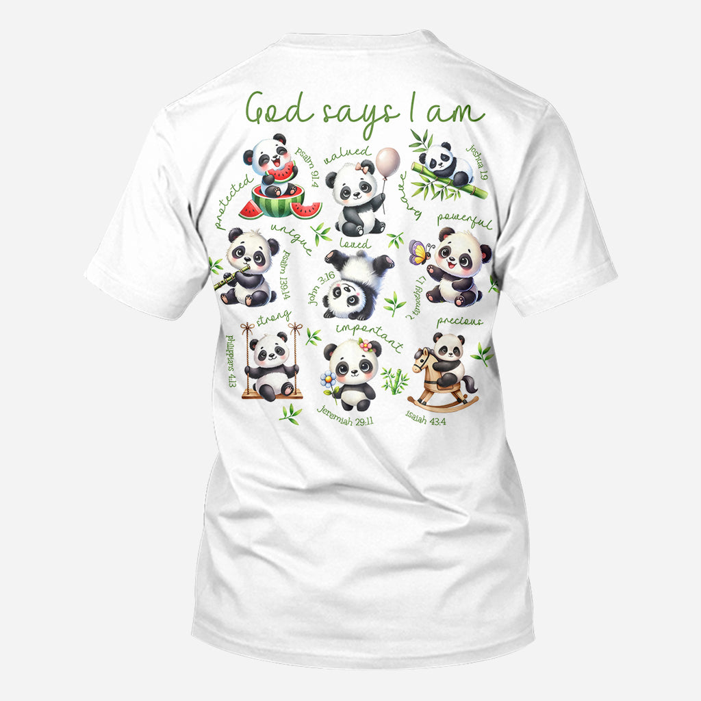 Gott sagt, ich bin es – Personalisiertes Panda-Liebhaber-Shirt