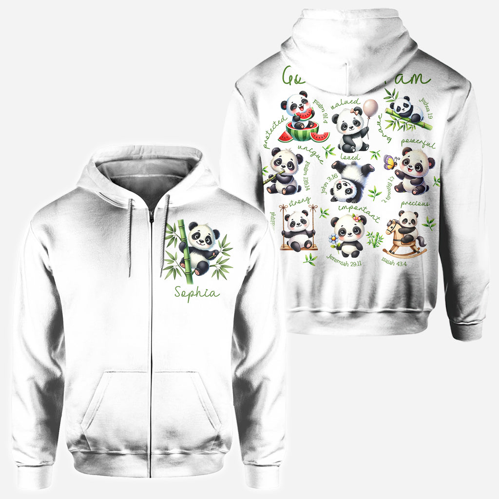 Gott sagt, ich bin es – Personalisiertes Panda-Liebhaber-Shirt