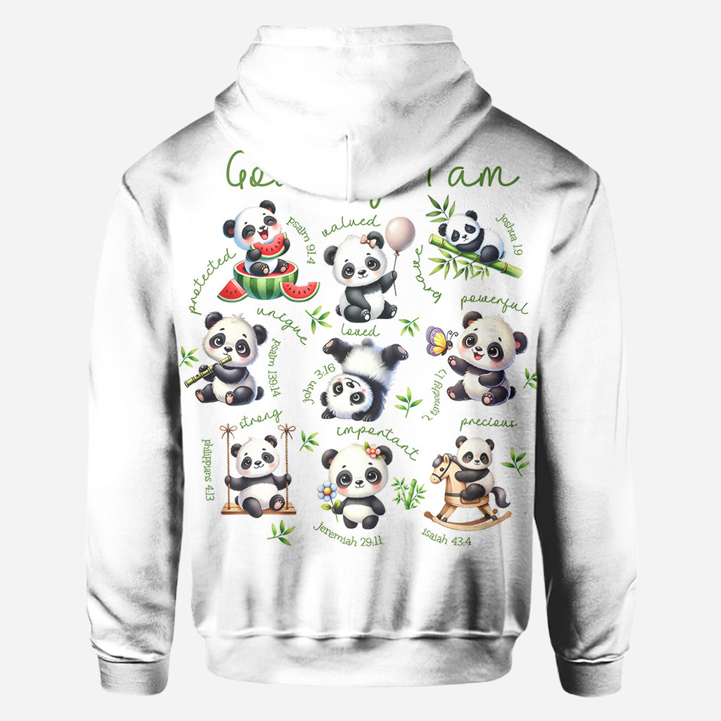 Gott sagt, ich bin es – Personalisiertes Panda-Liebhaber-Shirt