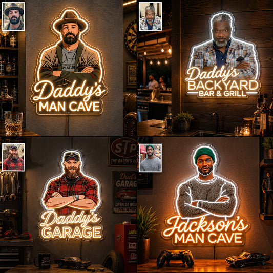 Personalisierte LED-Licht-Acryltafel für Väter