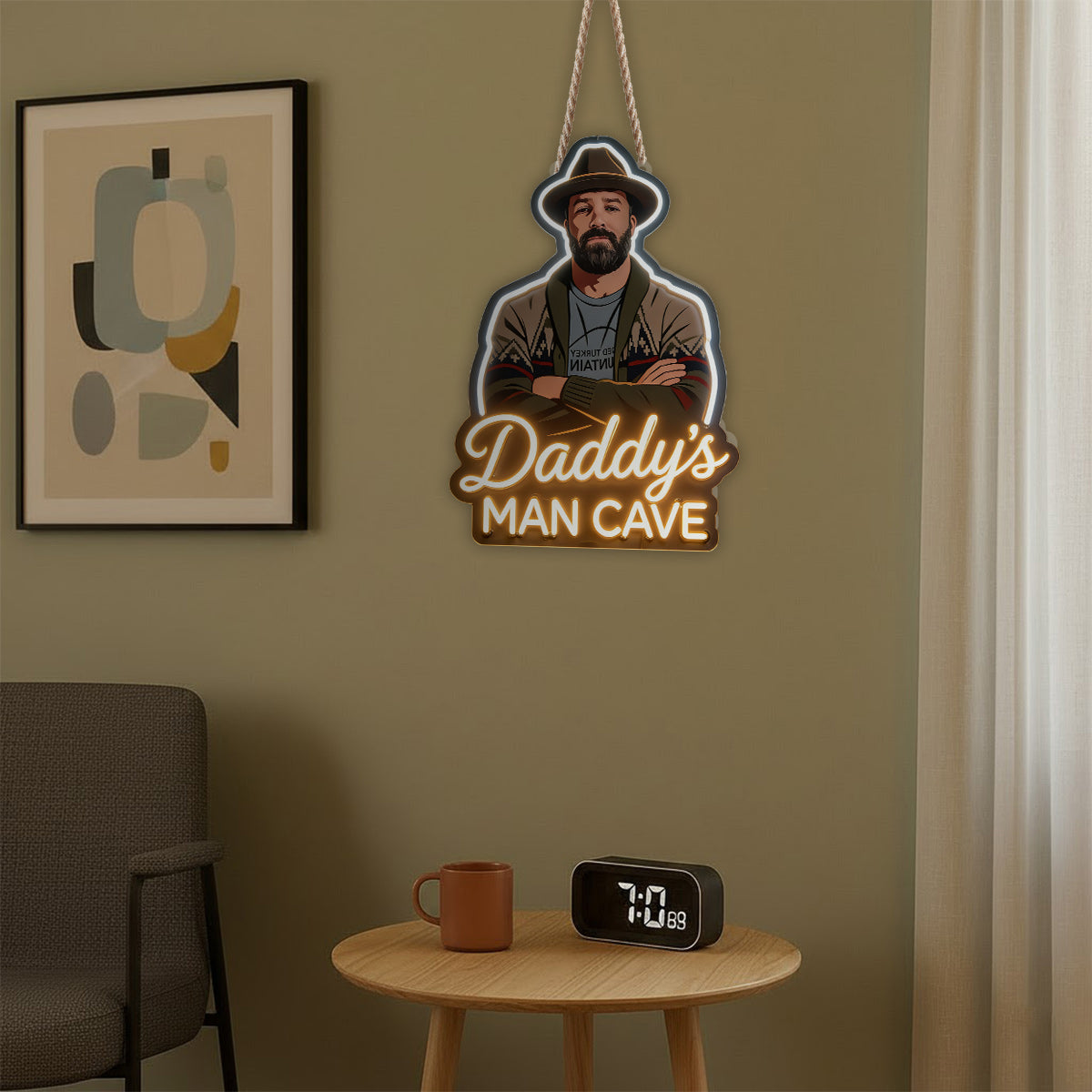 Personalisierte LED-Licht-Acryltafel für Väter