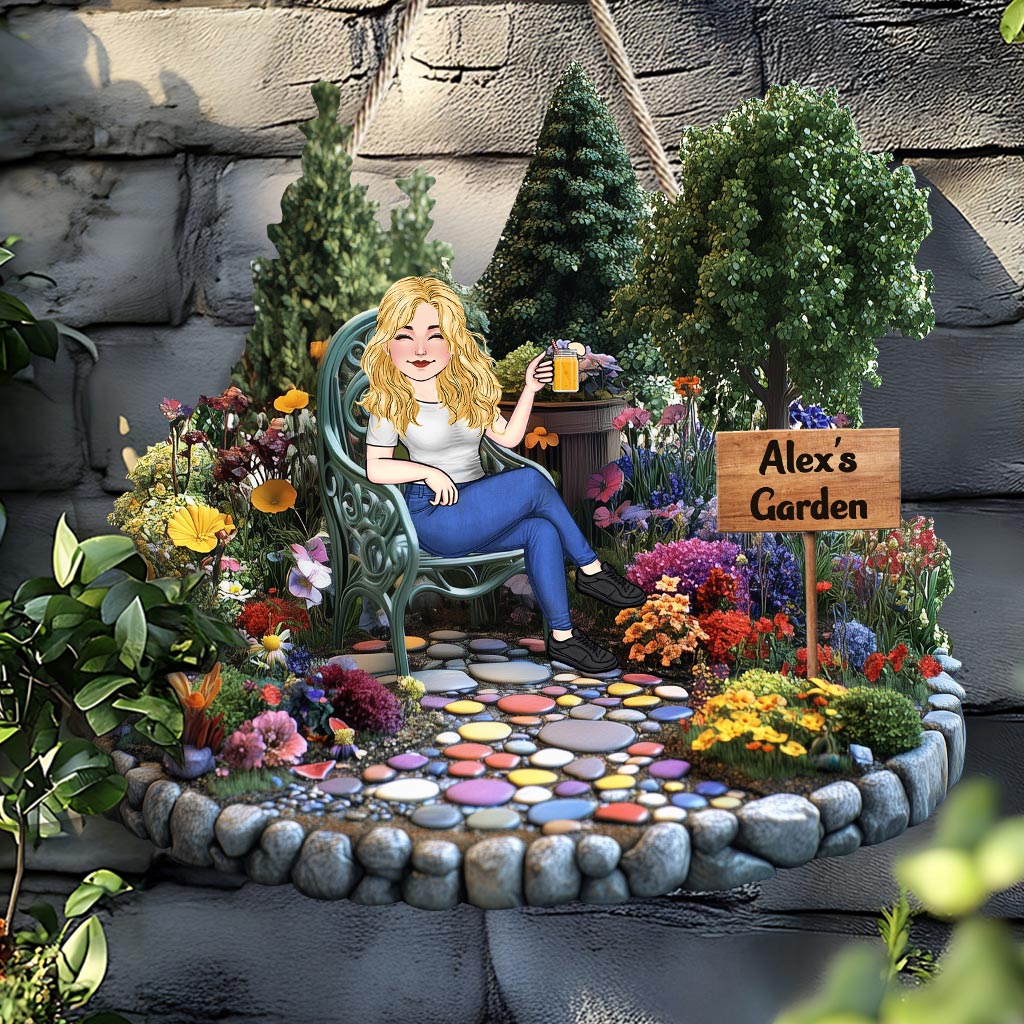 Love Garden – Personalisiertes Gartenschild aus Holz in individueller Form