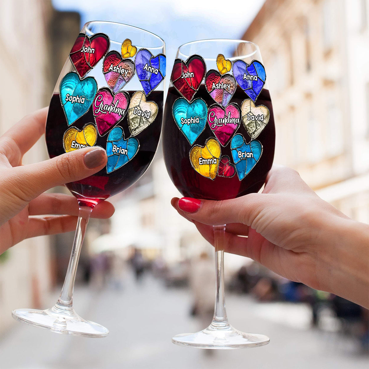 Die beste Oma aller Zeiten – personalisiertes Oma-Weinglas mit langem Stiel