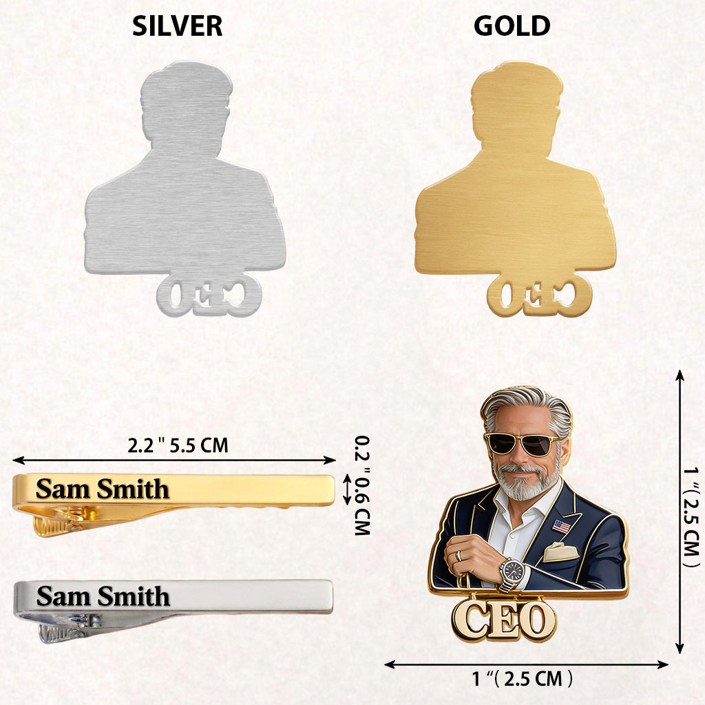 Geschenk für männliche Kollegen - Personalisierte Krawattennadel