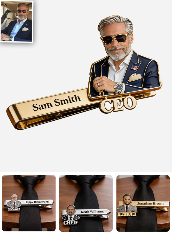 Geschenk für männliche Kollegen - Personalisierte Krawattennadel