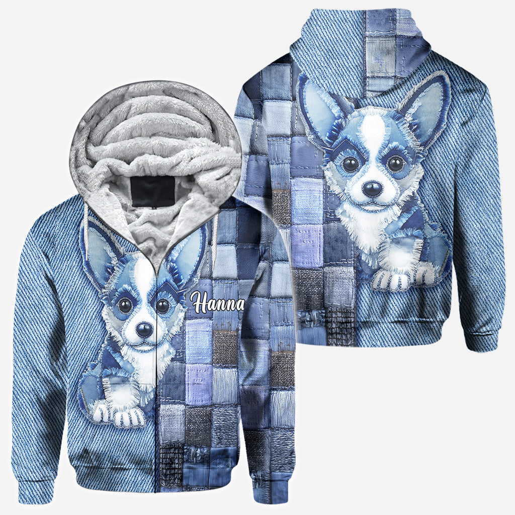 Liebe zum Pembroke Welsh Corgi - Personalisiertes T-Shirt mit Hundemotiv