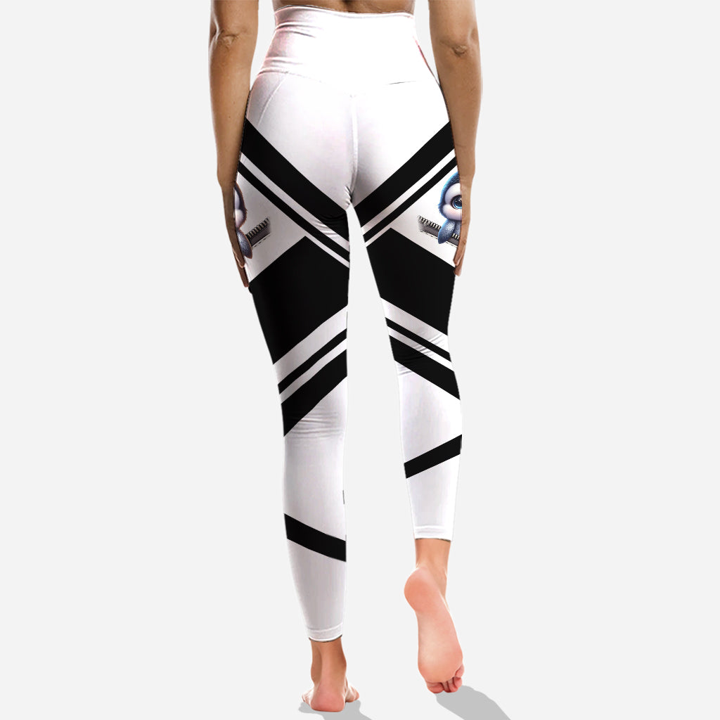 Niedlicher Pinguin – Personalisierter Hoodie und Leggings für Pinguinliebhaber