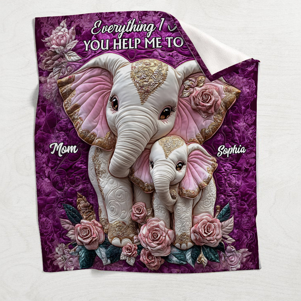 Alles, was ich bin, hast du mir zu dem gemacht, was ich bin – Personalisierte Mutterdecke