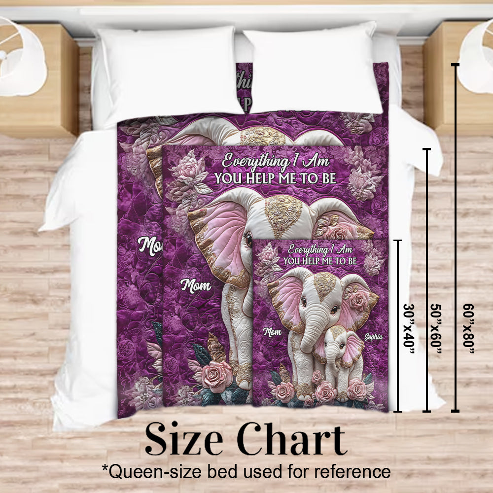 Alles, was ich bin, hast du mir zu dem gemacht, was ich bin – Personalisierte Mutterdecke