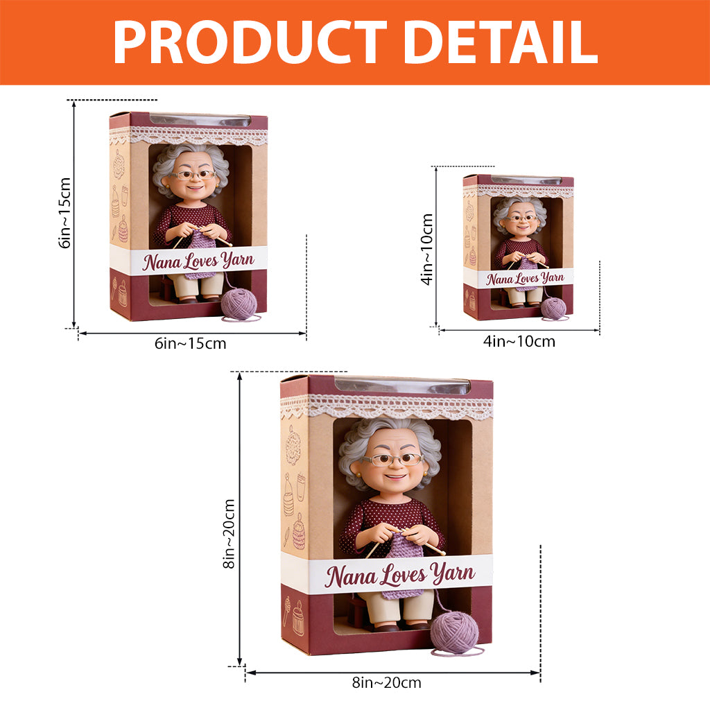 Jedes Hobby – Häkeln, Nähen, Stricken usw. – Personalisierte, individuell geformte Acrylplakette aus Häkelarbeiten