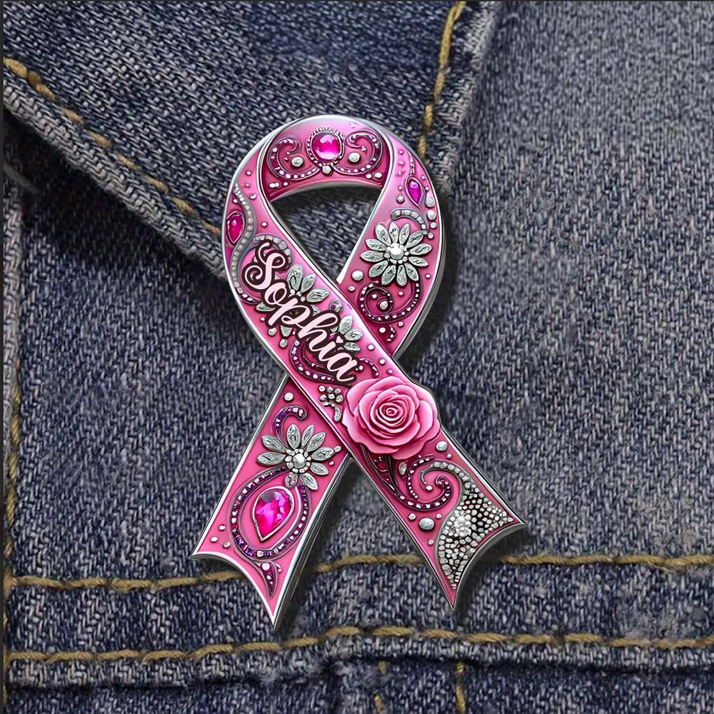 Brustkrebsvorsorge – Personalisierter Anstecker zur Brustkrebsvorsorge