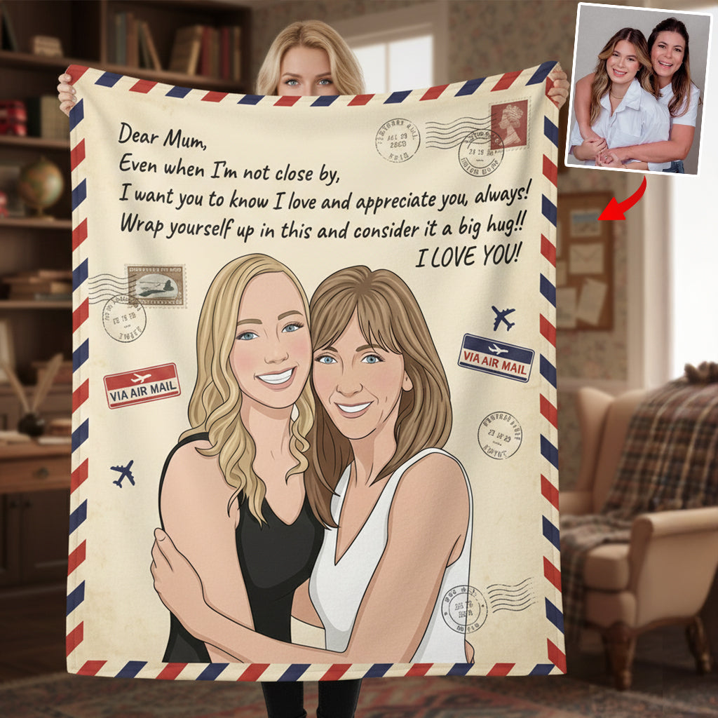 Hülle dich in eine dicke Umarmung – personalisierte Mutterdecke