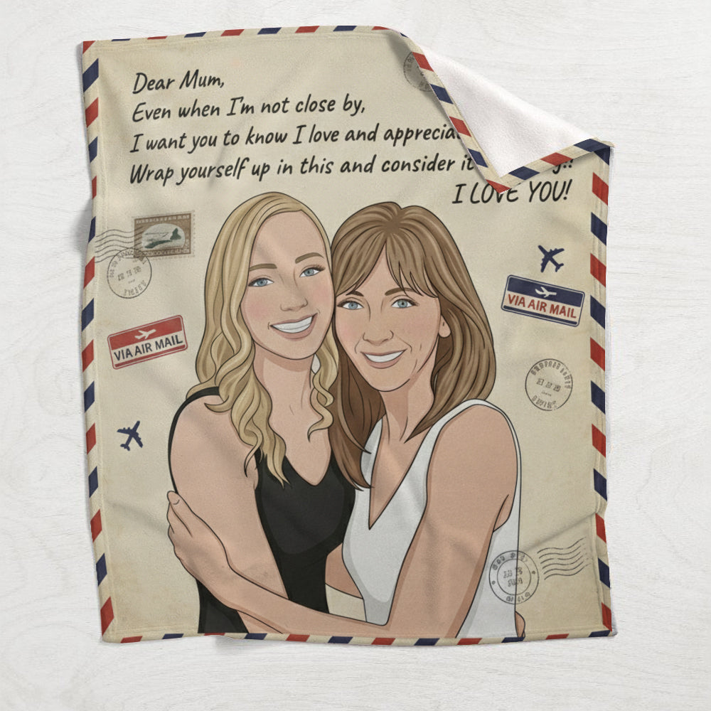Hülle dich in eine dicke Umarmung – personalisierte Mutterdecke
